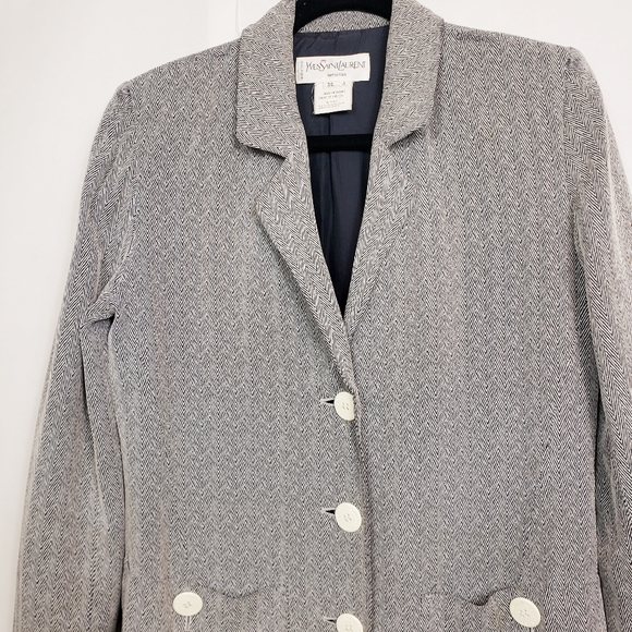 Yves Saint Laurent lightweight herringbone jacket - Picture 2 of 8